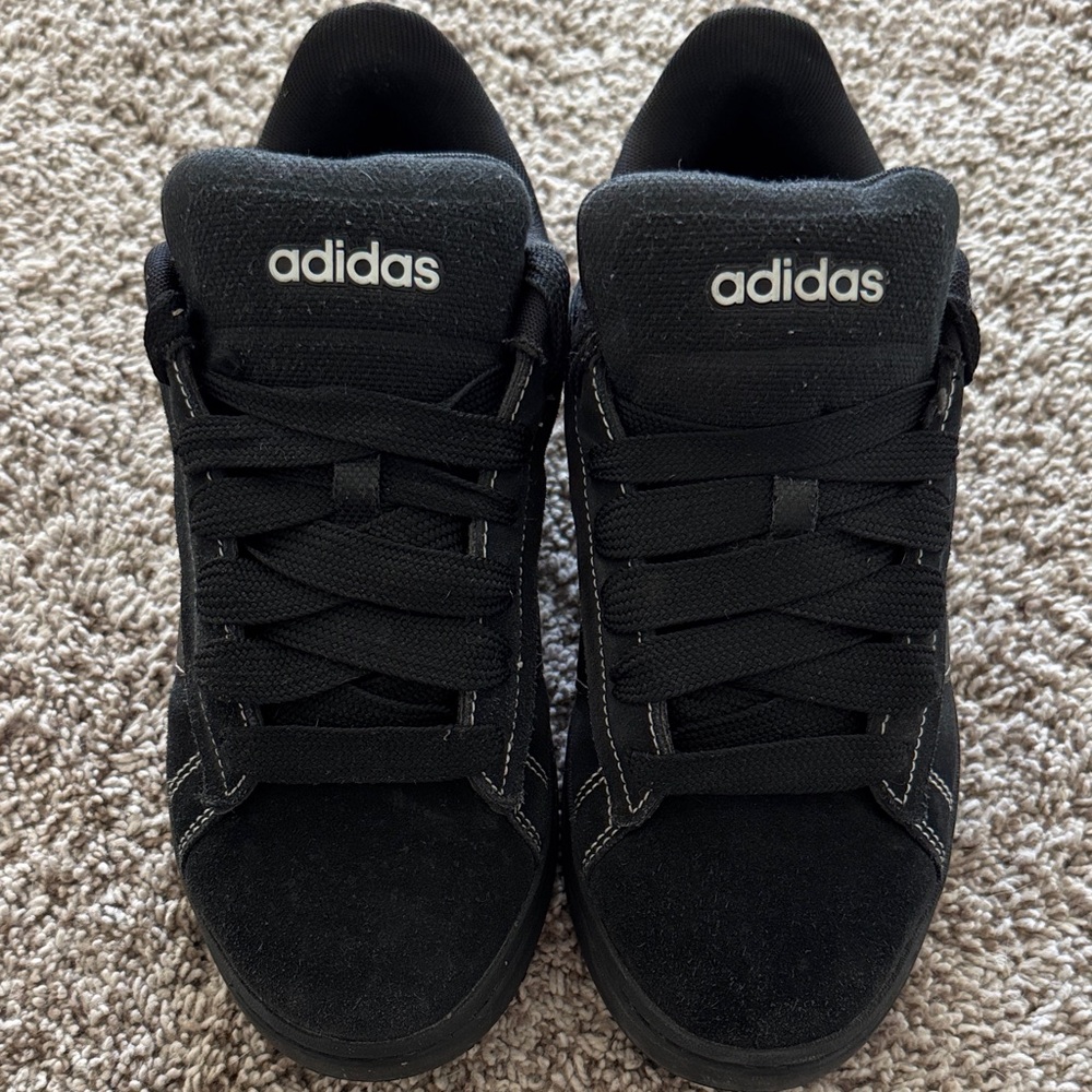 Adidas Classic Black Lace-Up Sneakers